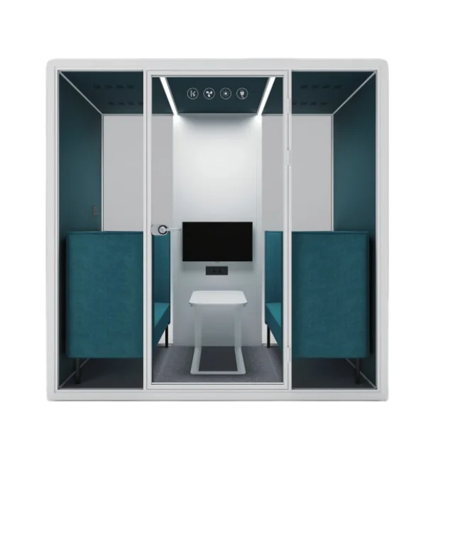 High quality Customized Kiosk Soundproof Movable Telephone Box Room Broadcasting Webcasting Booth Calling Pod