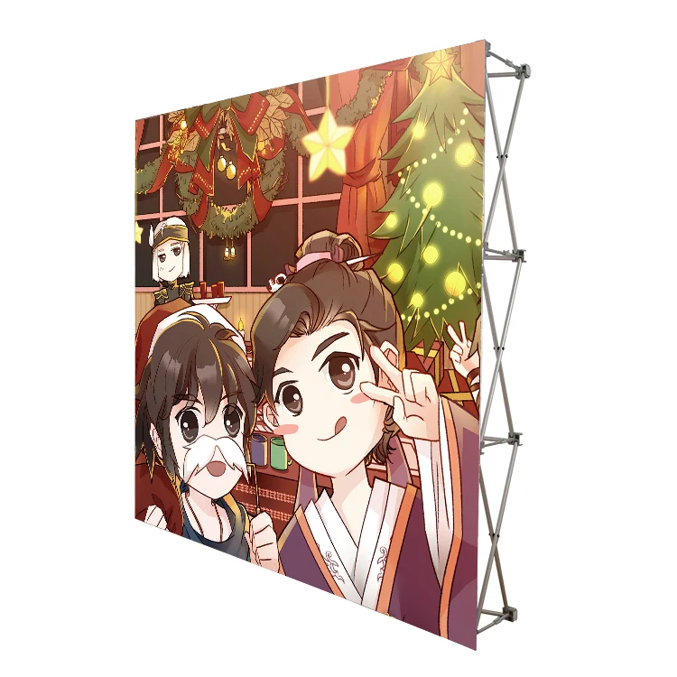 Wholesale Customized Aluminum Pop Up Stand Backdrop 8Ft 10Ft 20Ft Polyester Pop Up Display