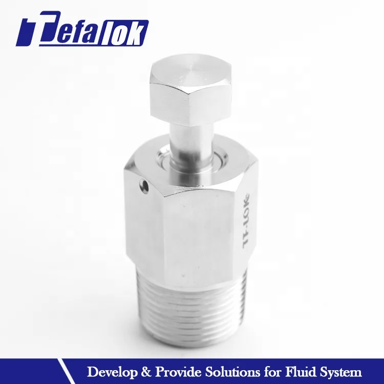 Swagelok type air drain valve