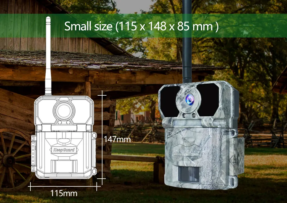 KG892 IP67 Waterproof HD 20MP GSM MMS Trail Game Camera for Animal Wildlife Surveillance