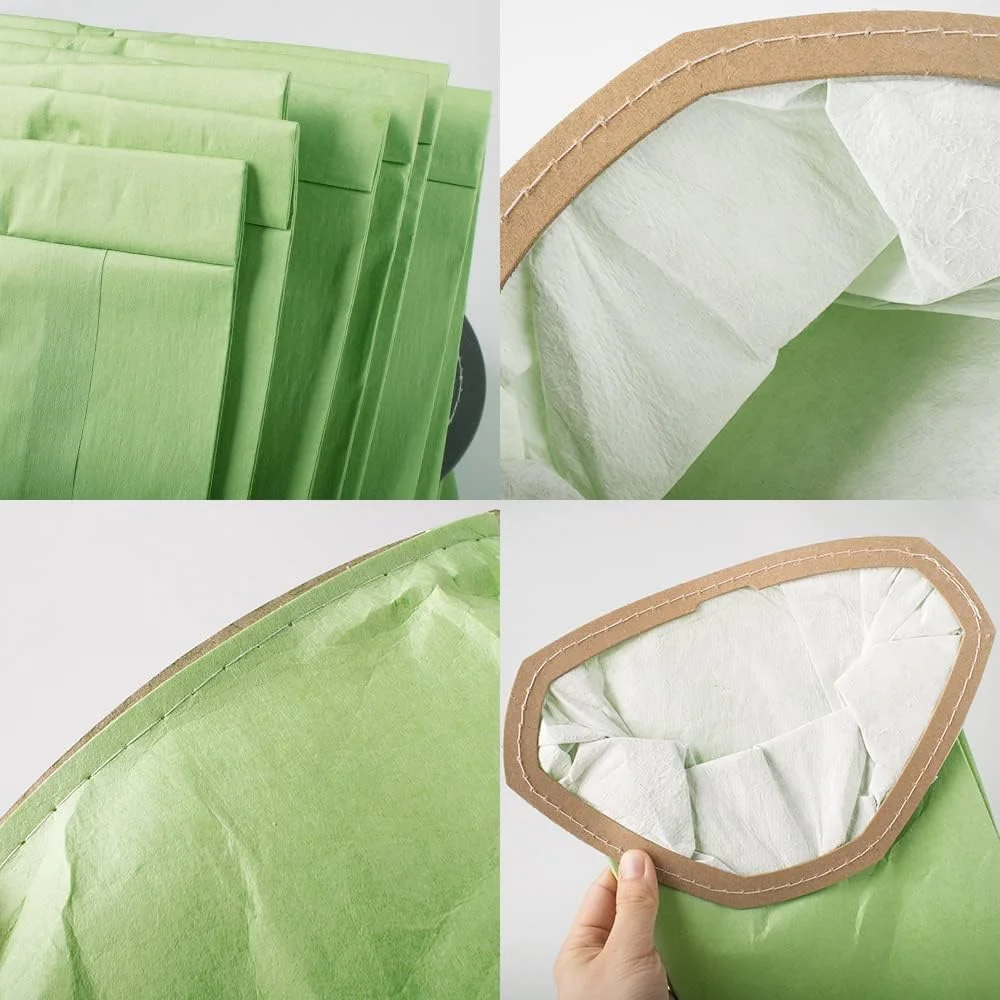 Green Paper Dust Bag Replacement for Prot eam 107314 Proteam 6QT Vacuum Cleaner Dust bag Filter Bag Vacuum Cleaner Accessory