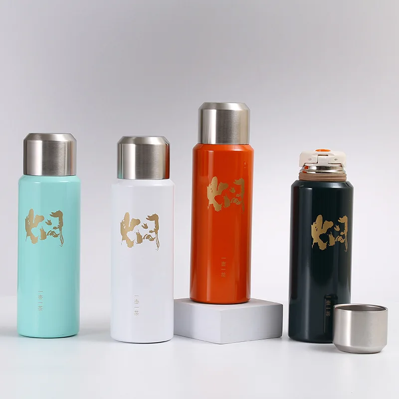 Tea Seperation Stainless Steel Vacuum Flask Double Wall Milk Water Tumbler Gifts thermos For Parents