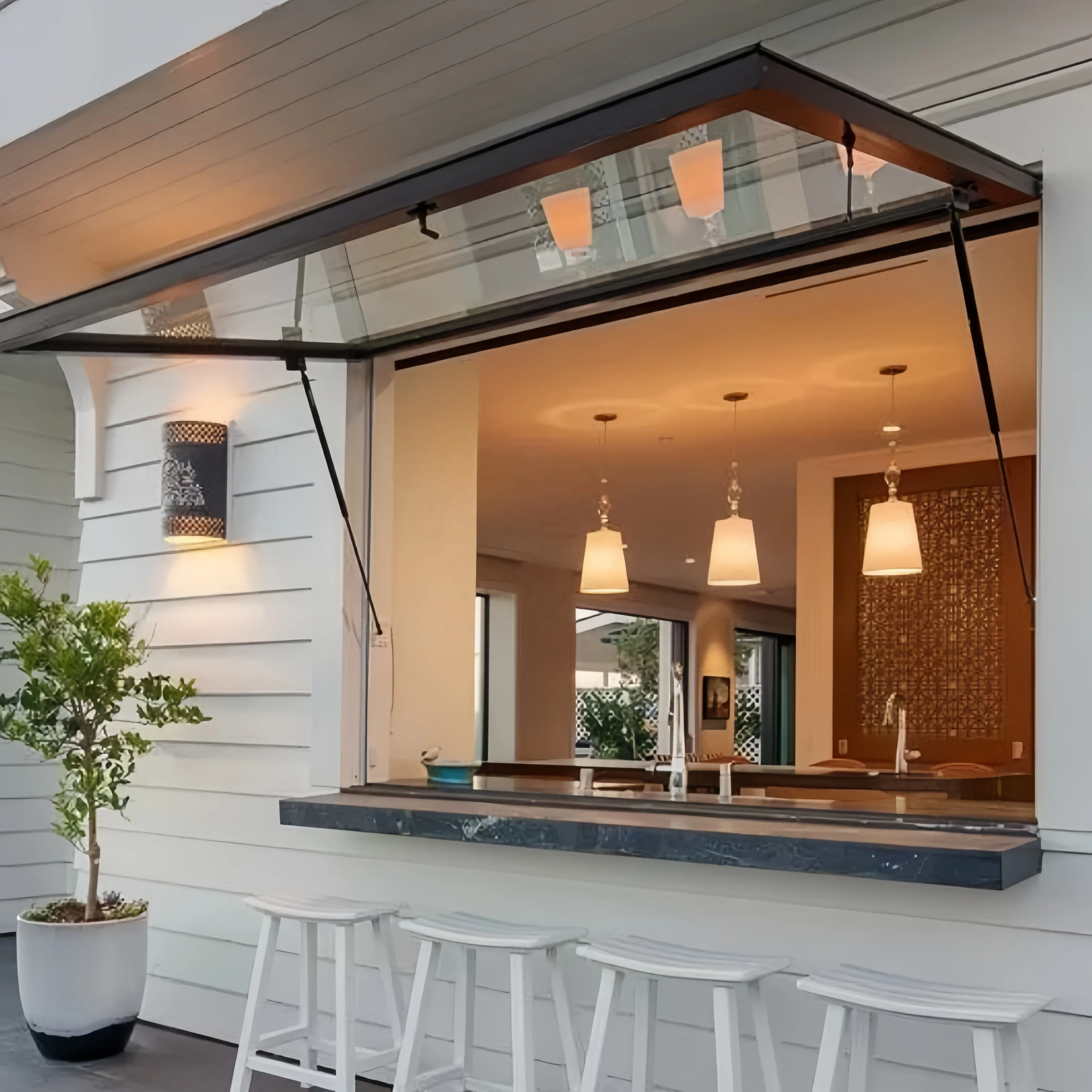 Customized Hot Sale Cheap House Aluminium Window Swing Graphic Design Horizontal Modern swing window for sale