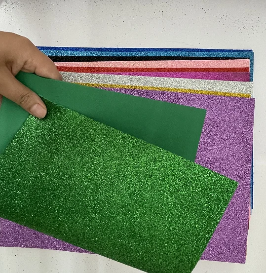 Manufacturers wholesale self adhesive Glitter EVA Foam Sheet