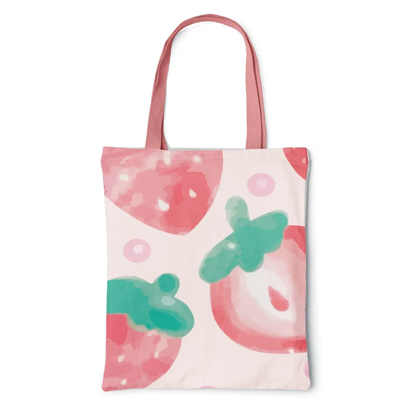 Tiger Year Tote Bag Cute Canvas Bag Small Tiger Zipper Canvas Female Large Capacity Shoulder Bag Wholesale