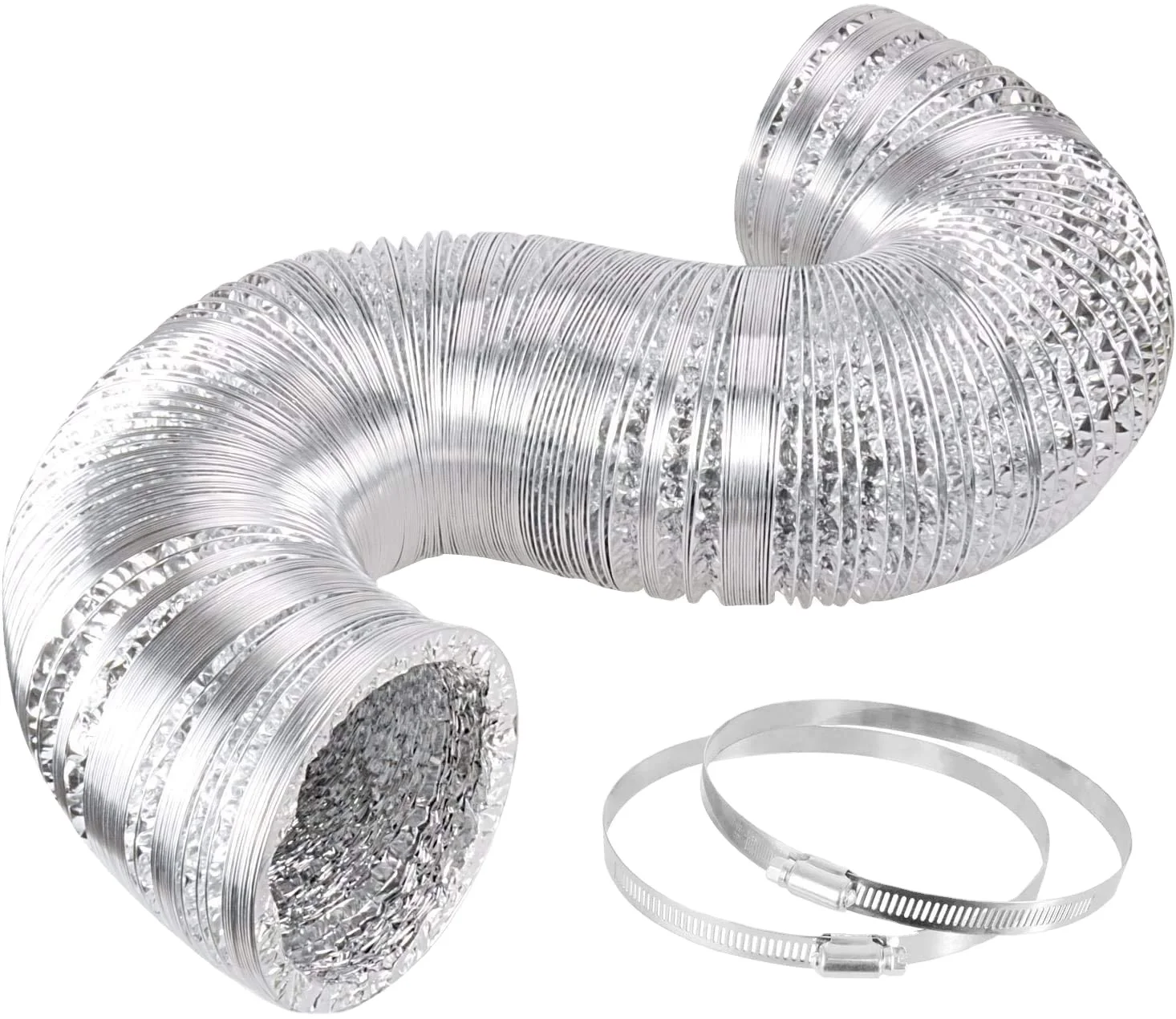 High quality 7.5 or 10m aluminum flexible duct or aluminum foil single tube in HVAC Systems & parts