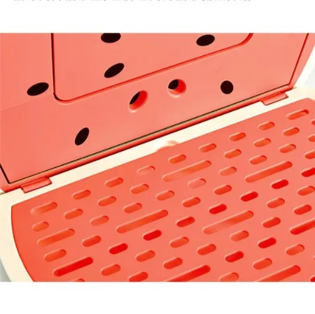 Wholesale watermelon shape fully enclosed cat toilet pet closed cat litter box