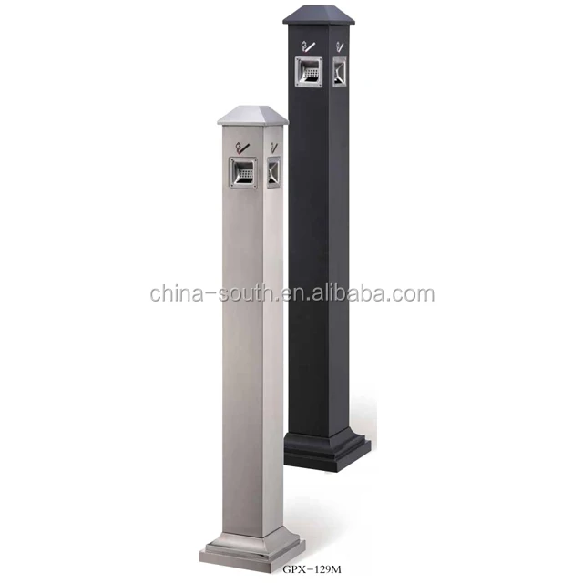 GNF hotel lobby stainless steel ashtray bin outdoor ashtray bin