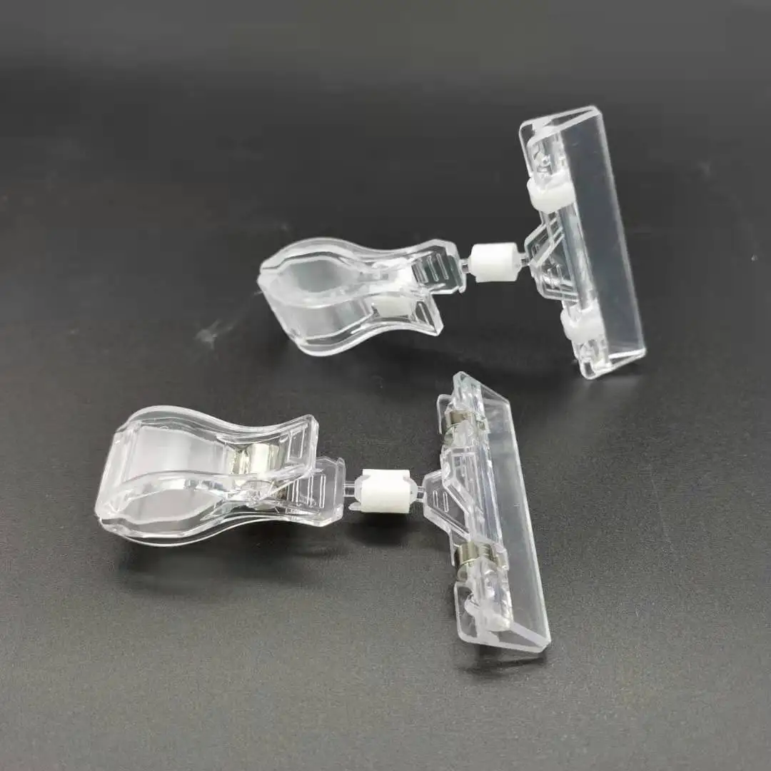 Factory sign  display Wholesale folding display Supermarket Pop Display Clip Label Shipper Plastic Sign Holder