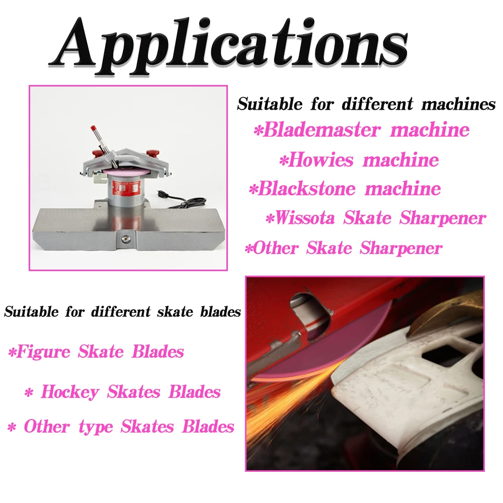 Cool cutting skate sharpening wheel ice hockey skates Figure Skate Blades grinding wheel for blademaster machine Howies machine