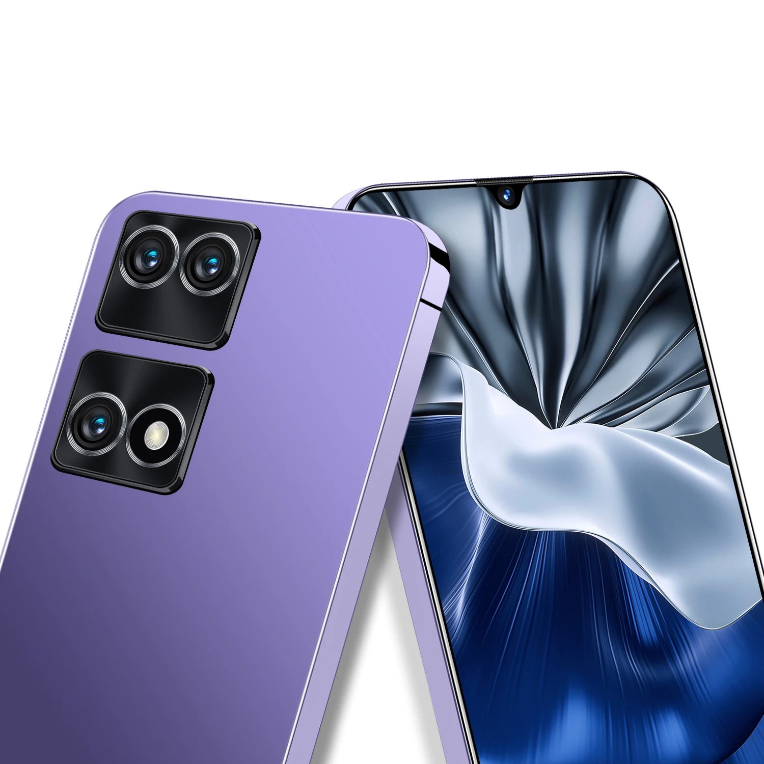 High quality recommended 7.0-inch large screen P60 phone 16GB+512GB memory Android 13 system face recognition phone