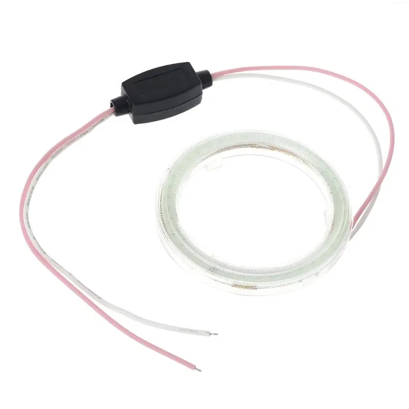 Умная электроника -- DC 12V 60mm COB Angel Eye Halo автомобильное светодиодное кольцо фара DRL Лампа Белая