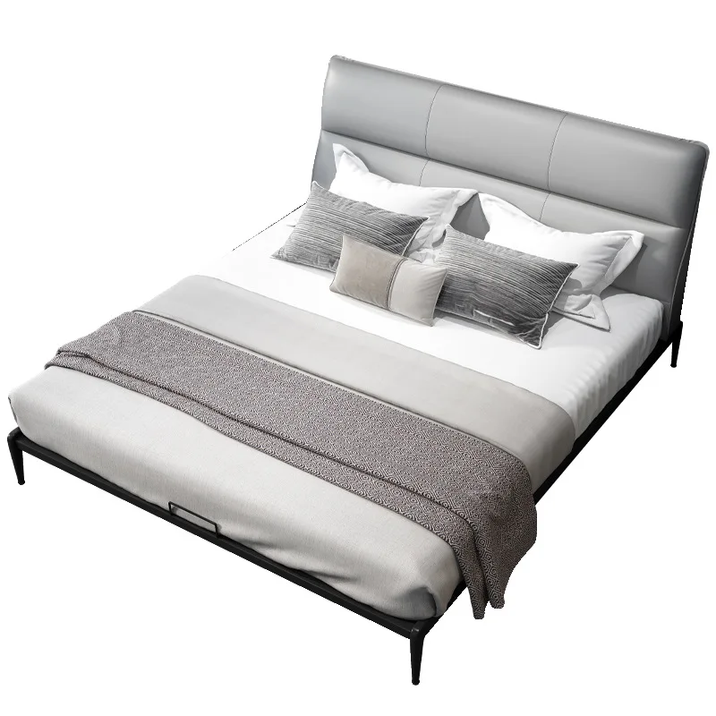 8851 Master Ben Wooden Modern Bed Back Luxury Hotel Bedroom King Queen Size Soft Bed
