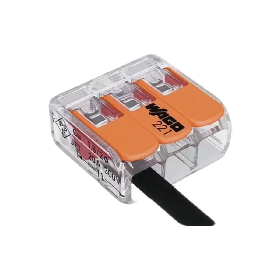 Wago оригинальный мобильный телефон 3 Pin быстрое подключение провода соединителя