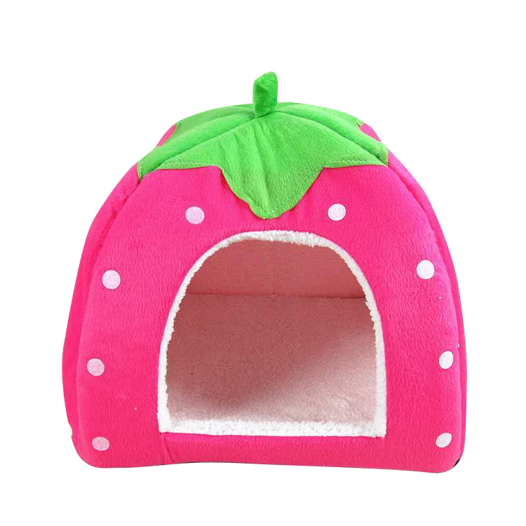 Wholesale Cute Sweet Strawberry Style Puppy Dog Beds