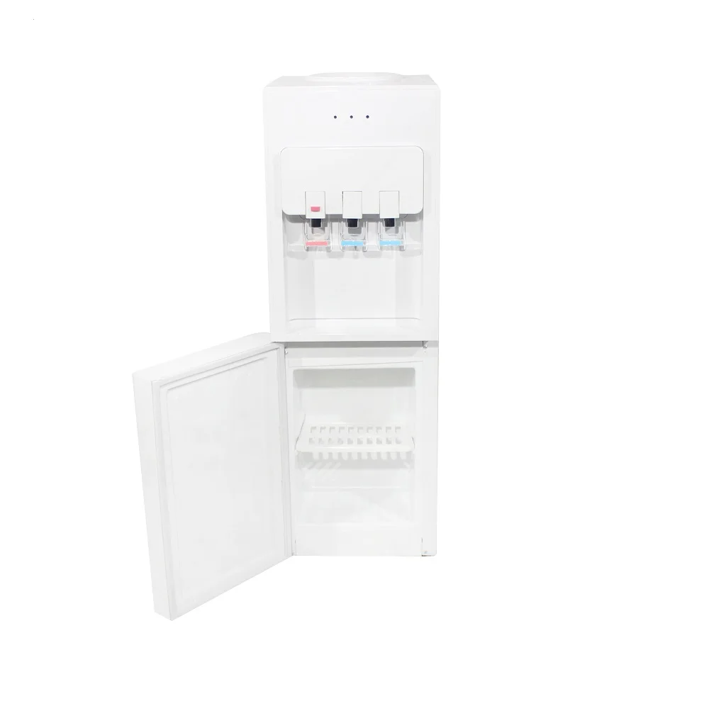 Korea style free stand hot cold water dispenser / Vertical water cooler compressor or electric cooling  with cabinet hotel home