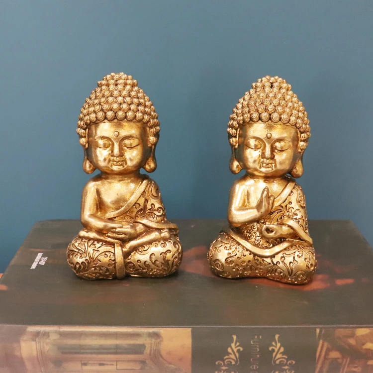 Supplier Wholesale Tabletop Small Buddha Figurines Resin Buddha Statue  For Home Decoration