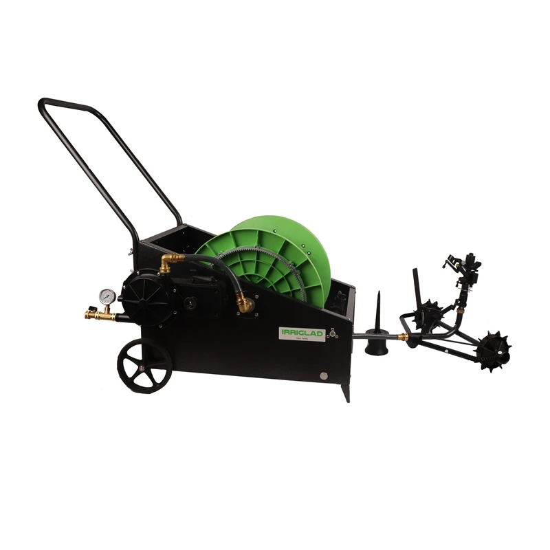IRRIGLAD 40M Manual Speed Adjustment sprinkler irrigation system Garden hose reel cart Automatic irrigator