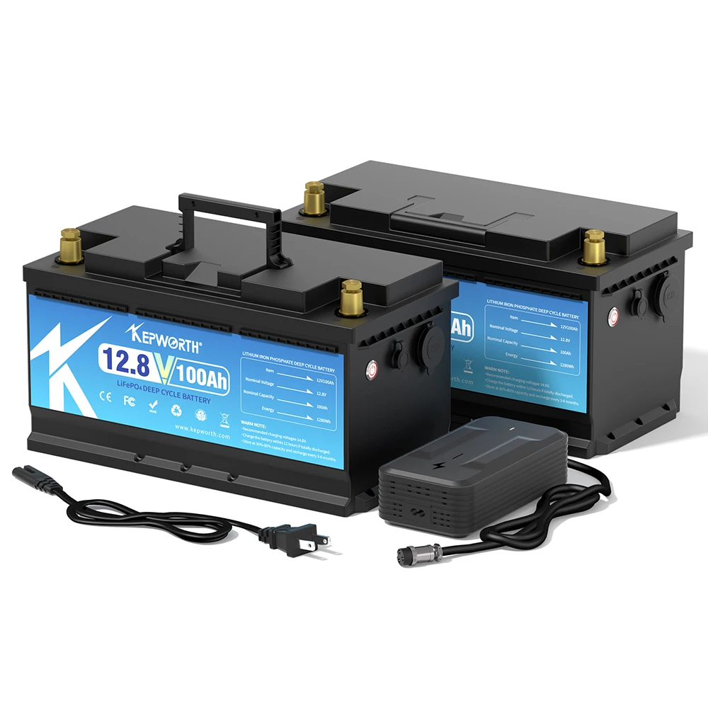 Ukraine Poland EU Stock Kepworth 12V 24V 100Ah 200Ah Lifepo4 Battery lithium lon for Solar Home Energy Storage System Battery