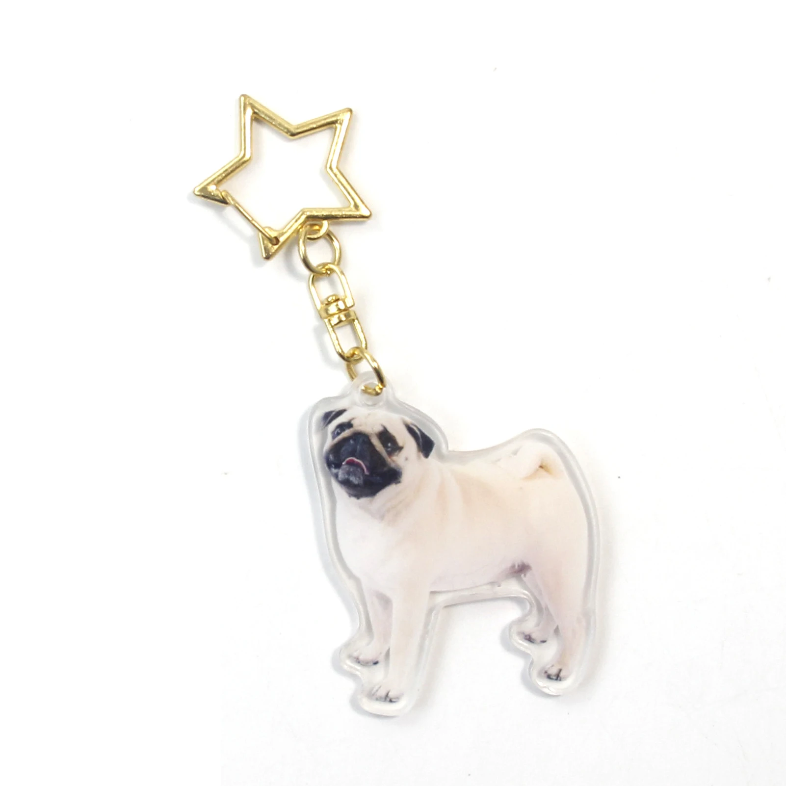 Eco-Friendly Acrylic Charm Anime Plastic Keychain Custom KeyChain Printed Key Chain Charms