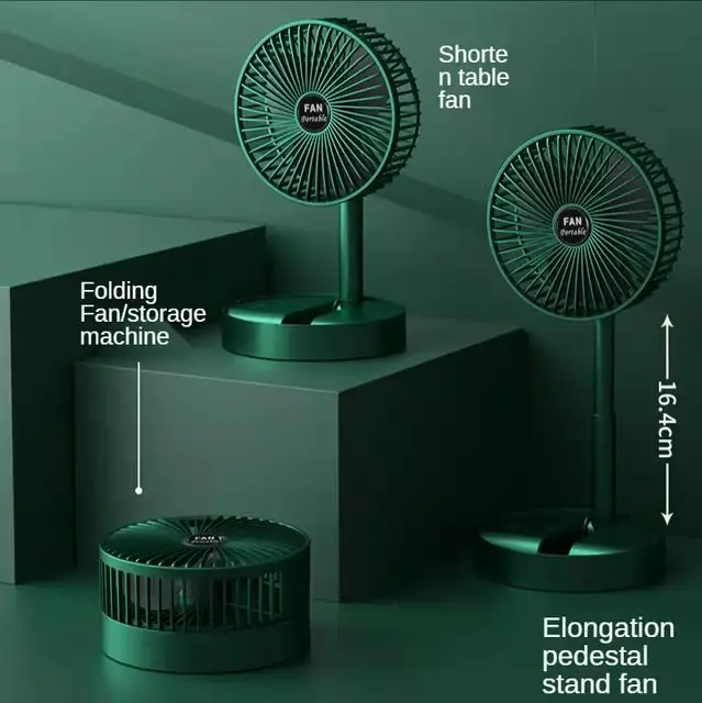 Portable mini tower & pedestal fans Air Cooler Foldable usb Stand Fan