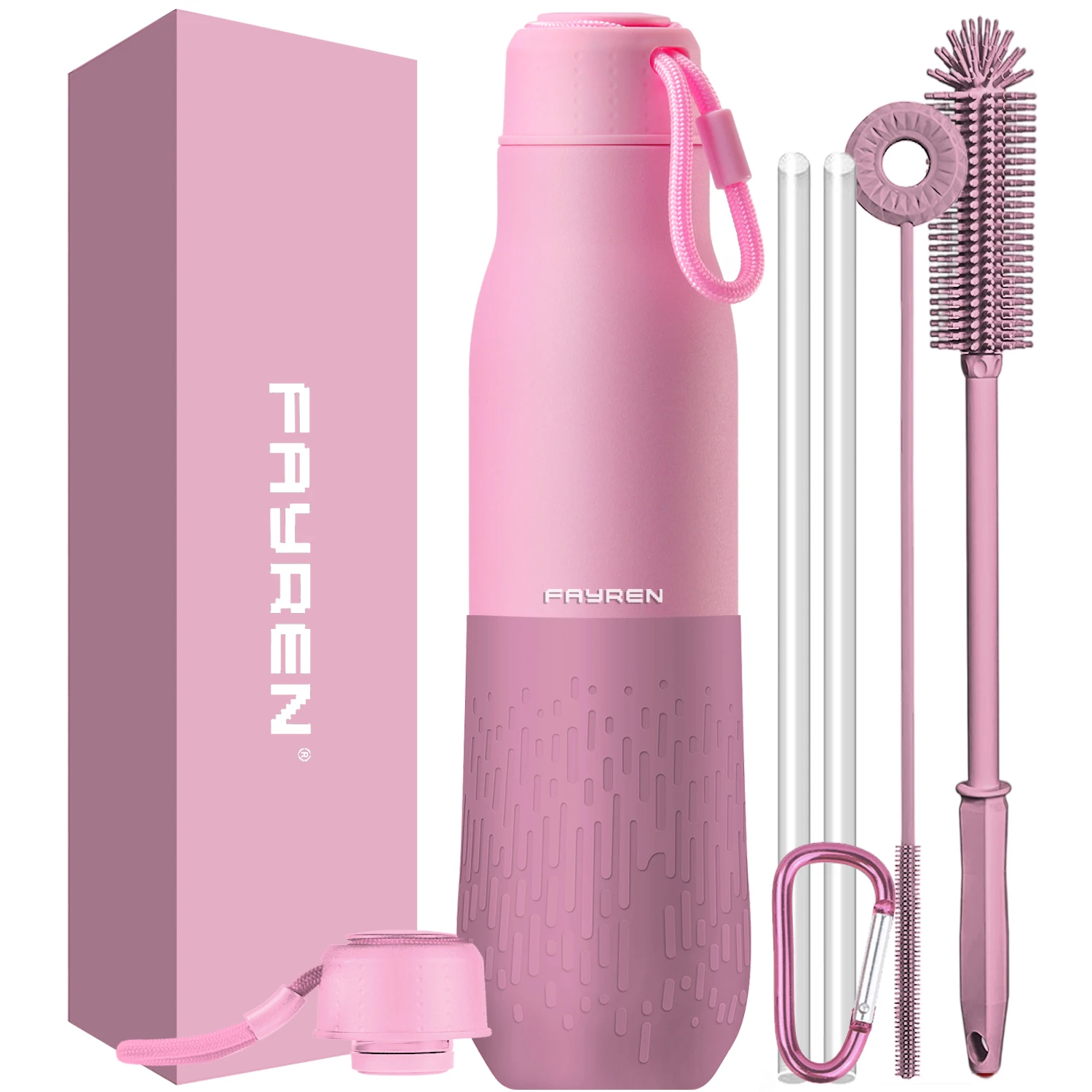 Wholesale Customized Stainless Steel 304 350mml 500ml 700ml flask water bottle silicon sleeve Travel Thermos