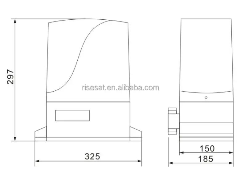 Max. Gate weight 1500kg AC motor small automatic gate openers for sliding gate  Risesat RS-SG01B