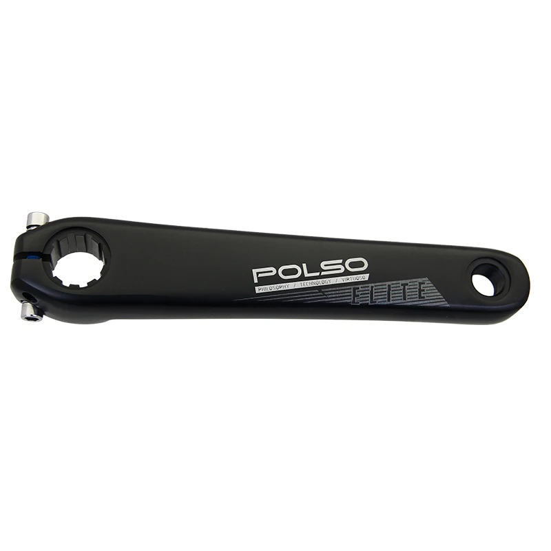 PC001 Bicycle parts hot sale fixed gear anodized crank 165mm 170mm 175mm black silver anodized aluminum alloy crankset