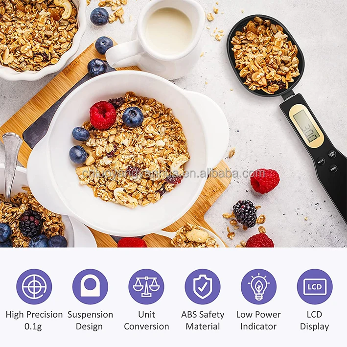 Wholesale Digital Measuring Spoon Digital Spoon Scale Grams Ounces LCD Display Electronic Measuring Weighing Scales Spoon