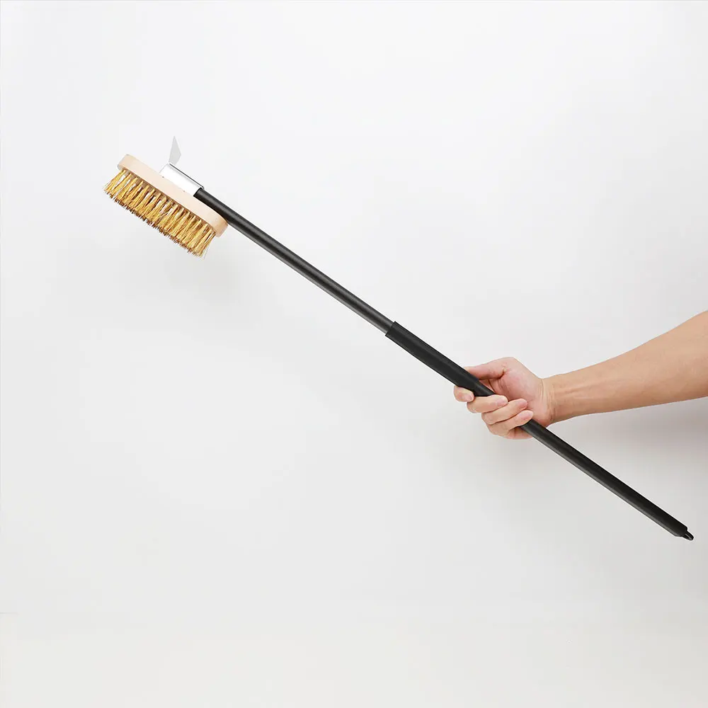9 Inch Turning Perforated Pizza Peel  Cleaning Brush Ash Rake Commercial Pizza Oven Accessories Utensil Kit