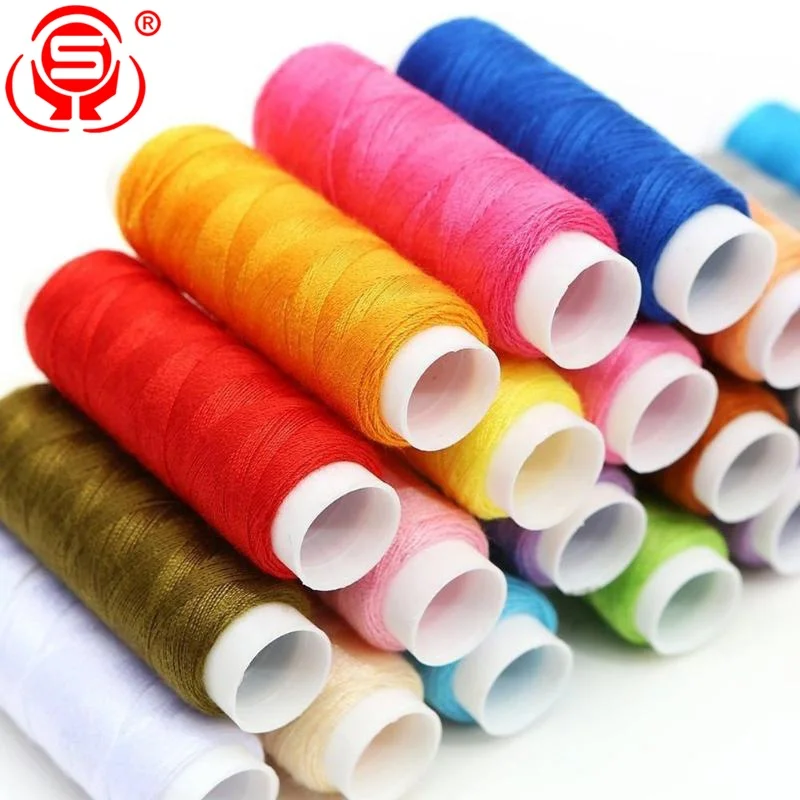 
China cheap braided mercerized polyester sewing thread for garment 