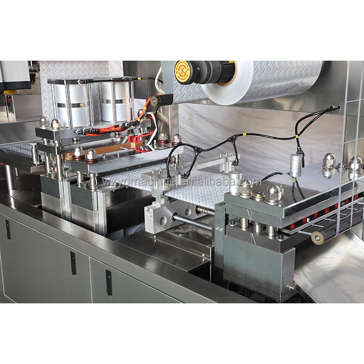 DPP420 Automatic High Speed Eyemark Servo Motor Camera Inspection Blister Packing Machine For Tablet Capsule Liquid Jam Sauce