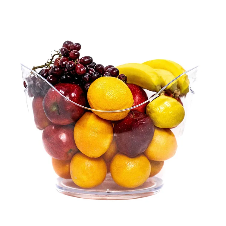 Acrylic Ice Bucket Clear Plastic 7 Litre Drink Tub for Drinks and Parties Holds 5 Full Size Bottles and Ice