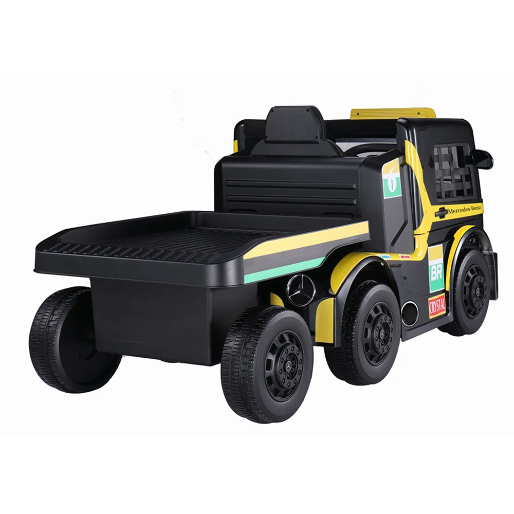 2022 Brand New Design Licensed Mercedes Benz Axor Child Electric Truck Car With Rear Trailer Remote Control 12V Power Battery