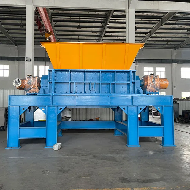 Heavy Duty Industrial Double shaft shredder , Scrap Car Tire Shredder Machine ,metal shredding machine