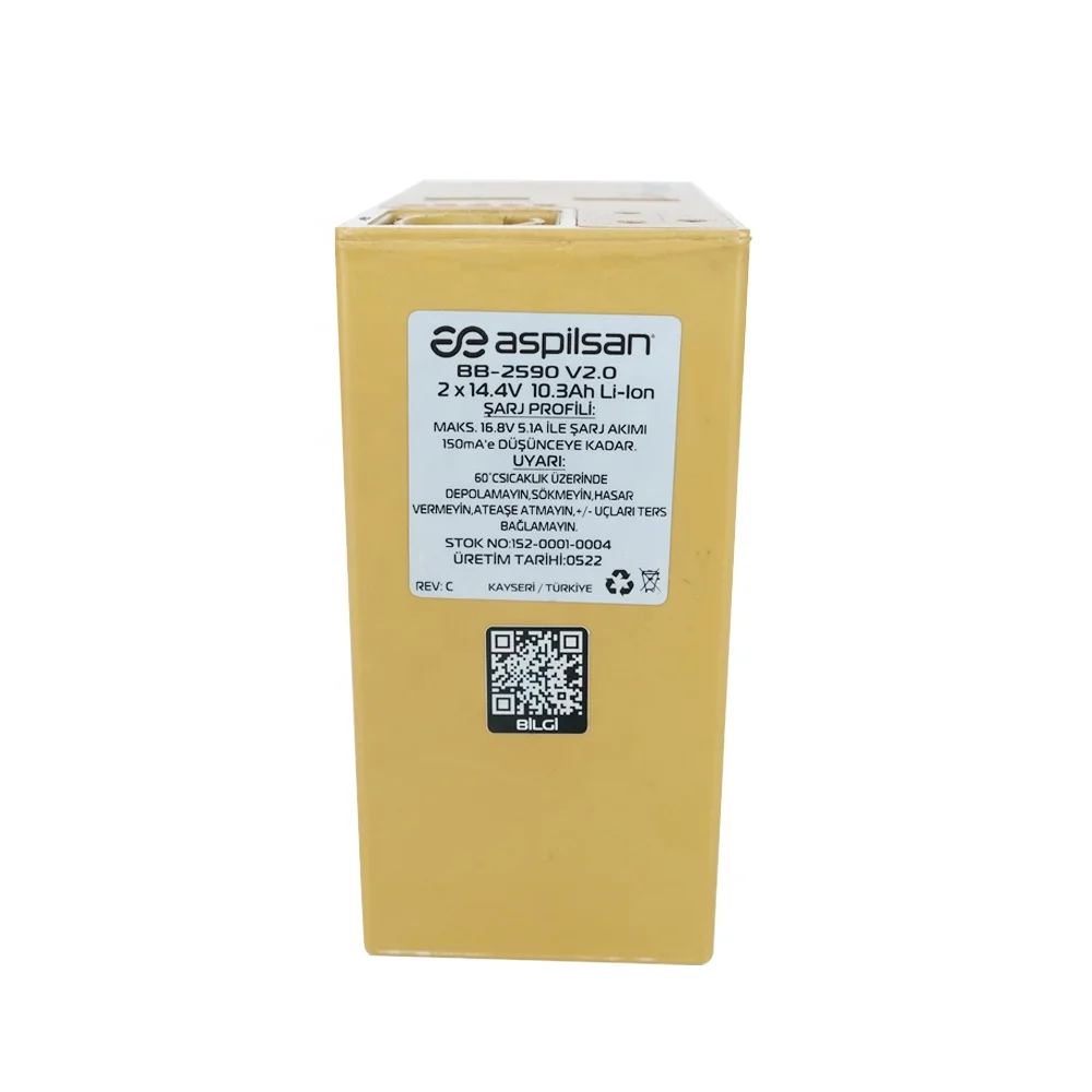 ASPILSAN BB 2590 V2 Rechargeable Li-Ion Battery Best Quality System Battery with 3.7V and 14.4V Voltage Options