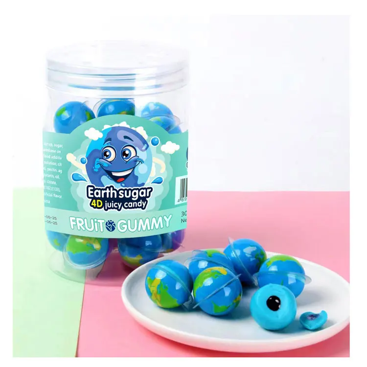 3D  FRIED EGG SHAPED GUMMY JELLY BURST EXPLODING CANDY 9G*30PIECES*20JARS/CTN