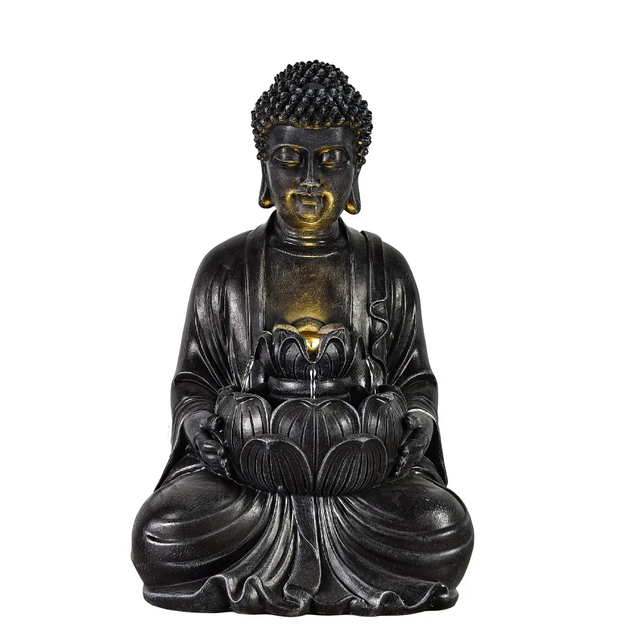 
classic sitting buddha statue water fountain for indoor and outdoor decoration 
