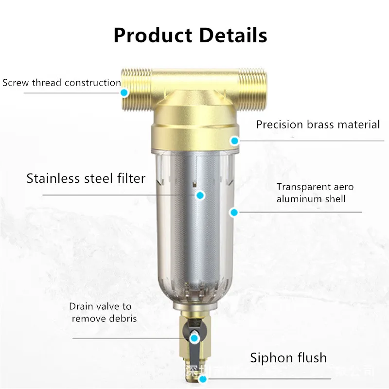 self cleaning aoutomatic sand automatic water judo backwash filter