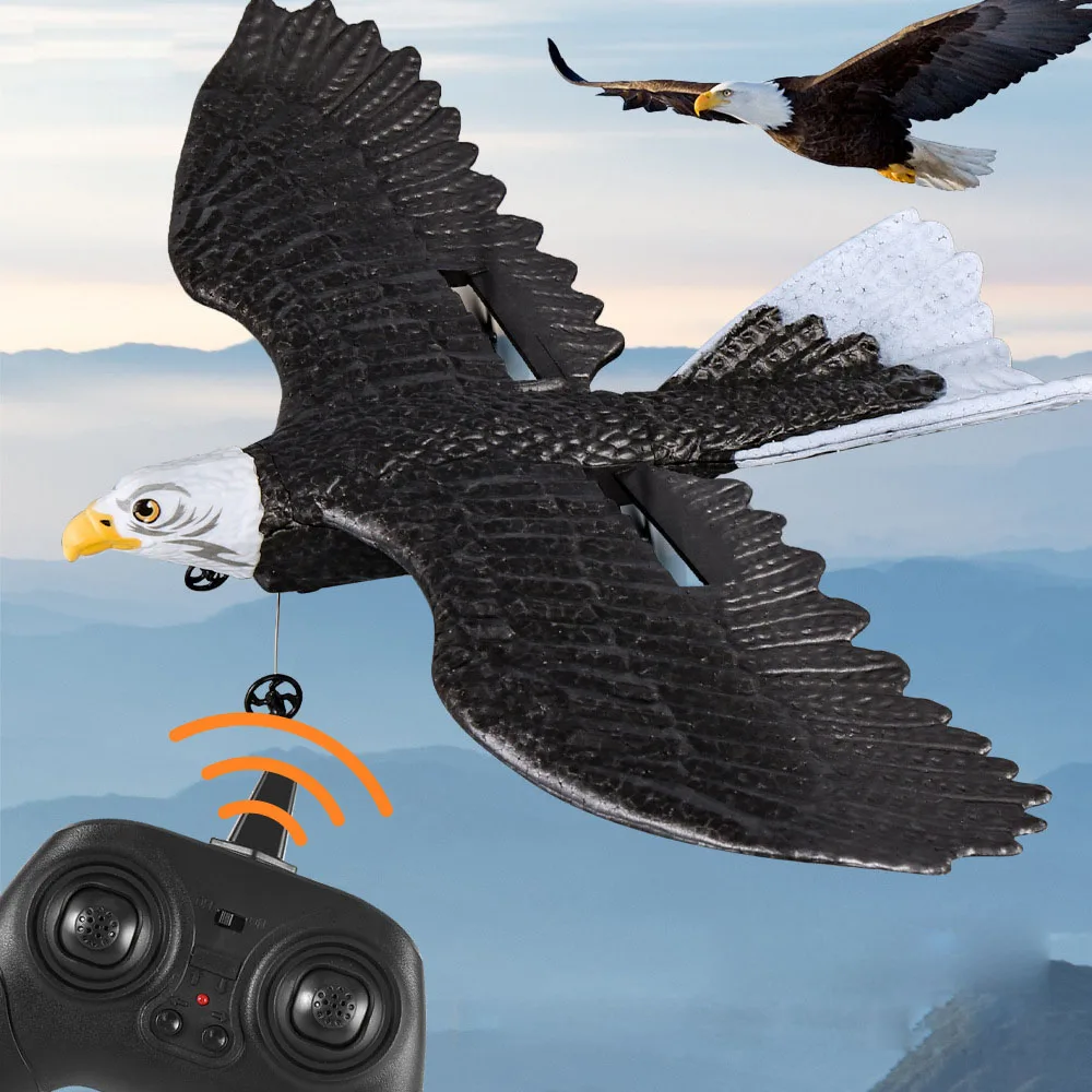 Exquisite Design 2.4GHz 2CH Remote Control Aircraft Toy EPP Foam Animals Eagle RC Flying Bird Airplanes Easy to Fly Eagle Glider