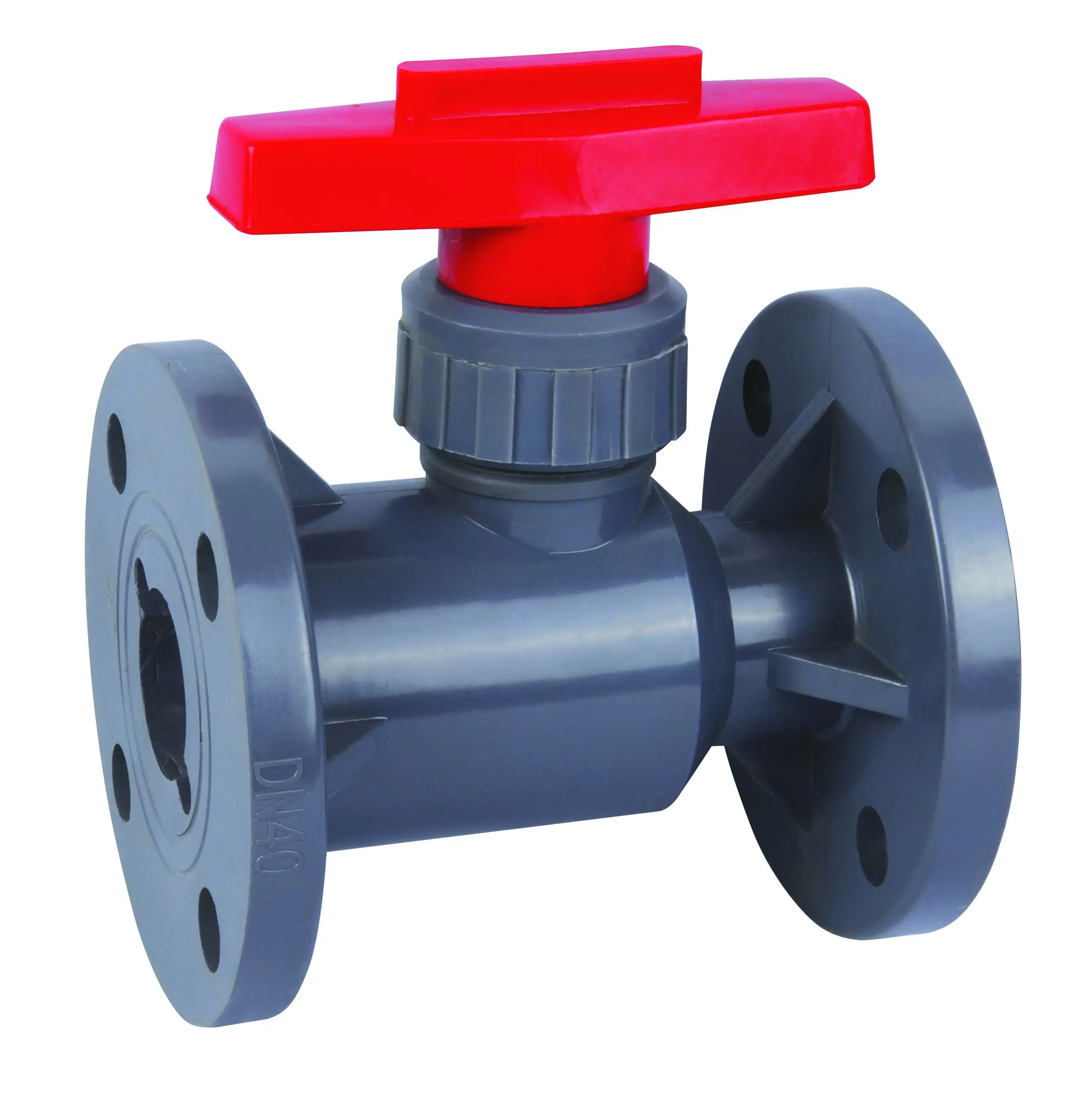 UPVC ball valve flange to flange dimensions