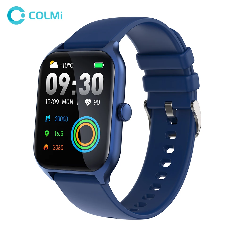 COLMI P60 1.96 Inch Heart Rate SpO2 Sport Fitness IP67 Waterproof Bluetooth Calling Reloj Hombre Smart Watch
