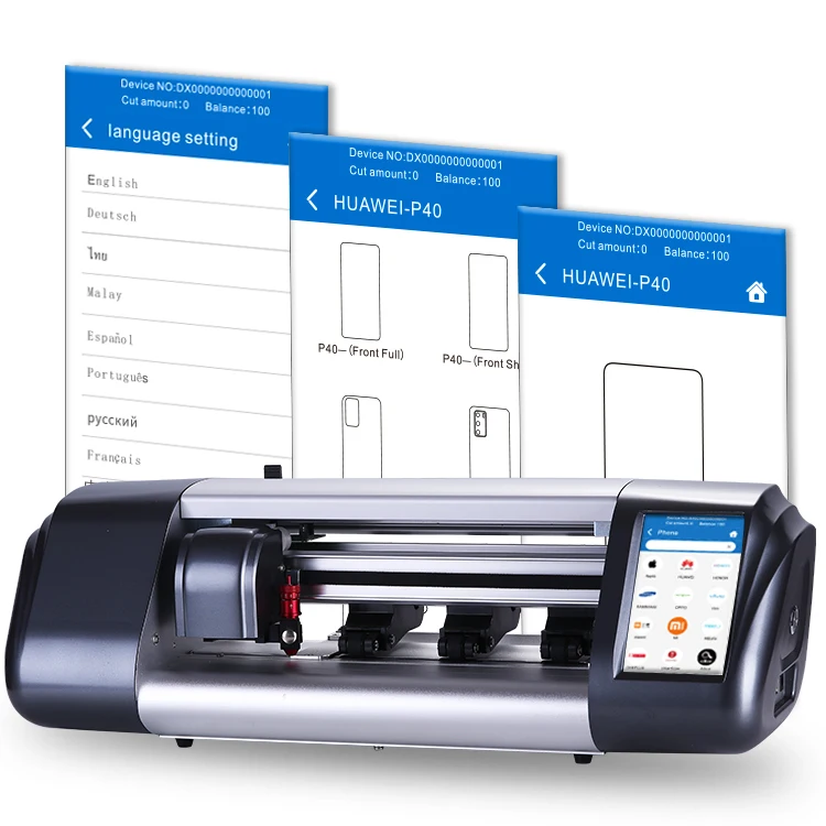 One-button operation smart protective film cutter plotter for any mobile models