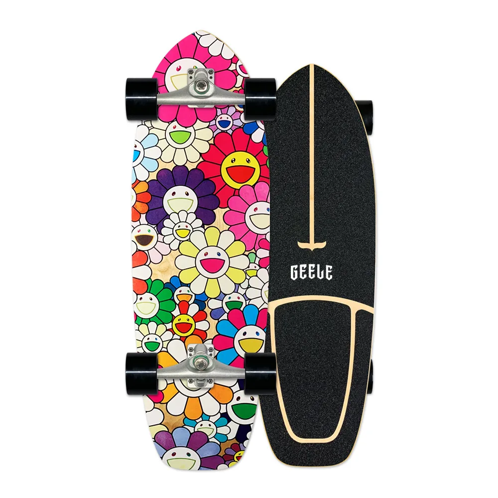 beginner use maple wood land surf skateboard complete OEM pattern accept buy skateboard CX4 buy skateboard
