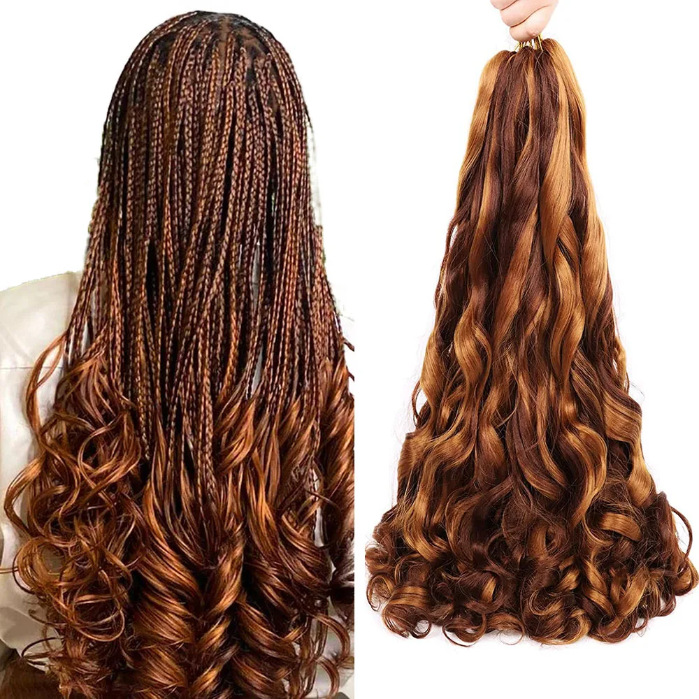Synthetic High-Temperature Water Wave Hair Extensions French Curly Loose Wave & Ocean Wave Spiral Curl Braiding Hair Wavy Styles