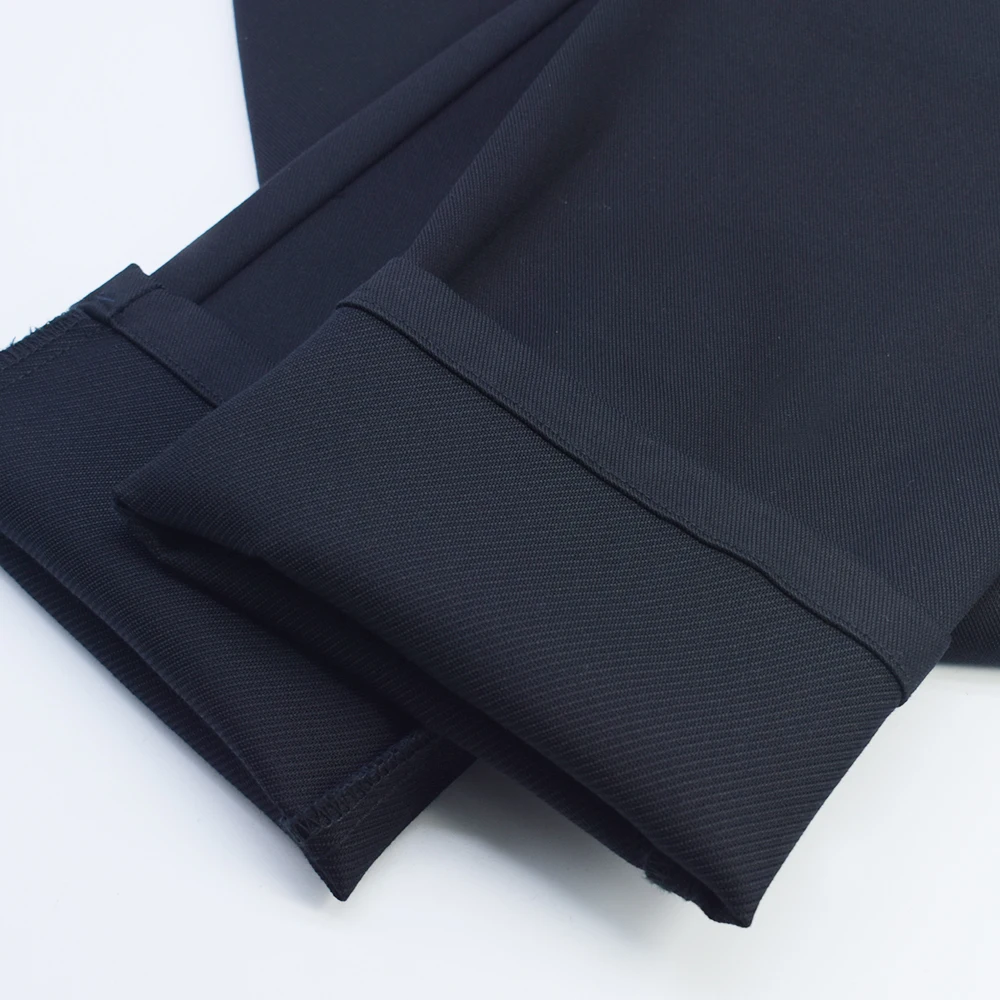 Новый дизайн, двойная плетеная саржевая пряжа, окрашенная хлопковая, модал, полиэстер, спандекс, ткань для мужских брюк