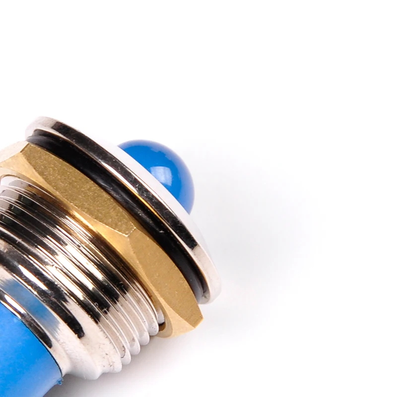 Factory wholesale high quality 12V LED light 2-pin 120v green indicator 12mm indicator 120v