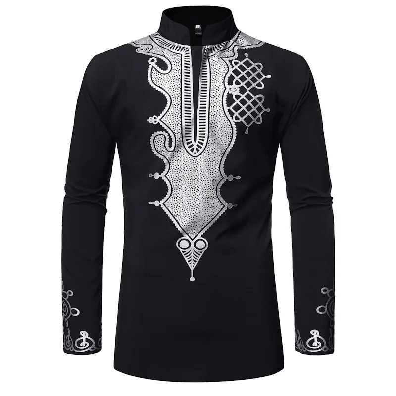 Wholesale Fashion Habille Africaine Mens Shirts Dashiki Africa Clothing Men African