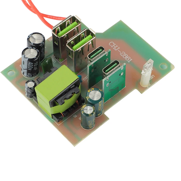 Hot Sell Extention Cord Sockets 4 Outlet Surge Protector Power Strip 2usb+2PD Power Extension Board