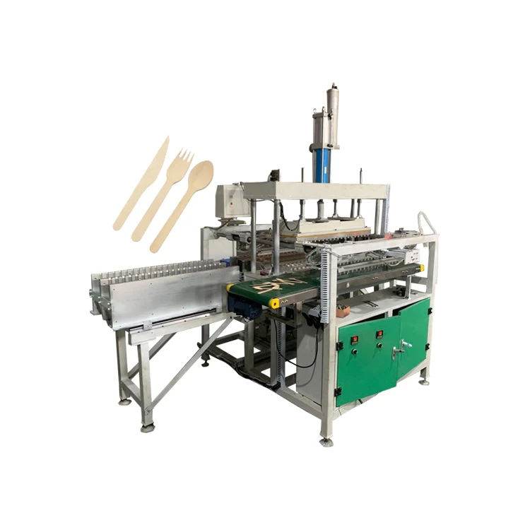Disposable Wood Cutlery Making Machine Production Line Wooden Spoon Fork Knife Processing Equipment